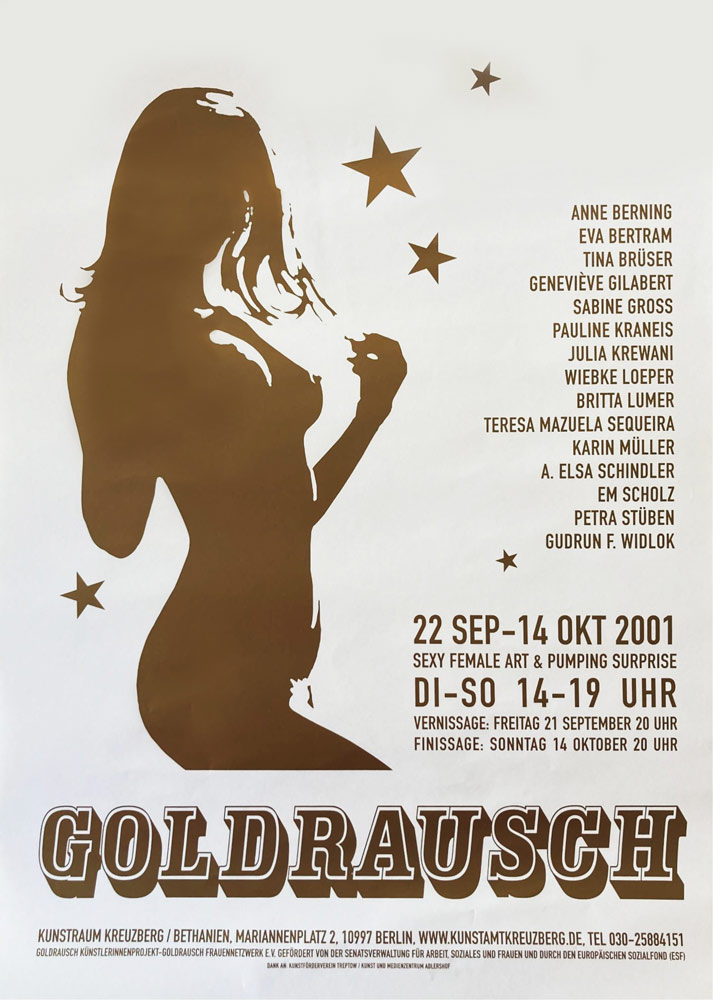 Jubiläum Goldrausch 30 Jahre, Ausstellungseinladung 2001