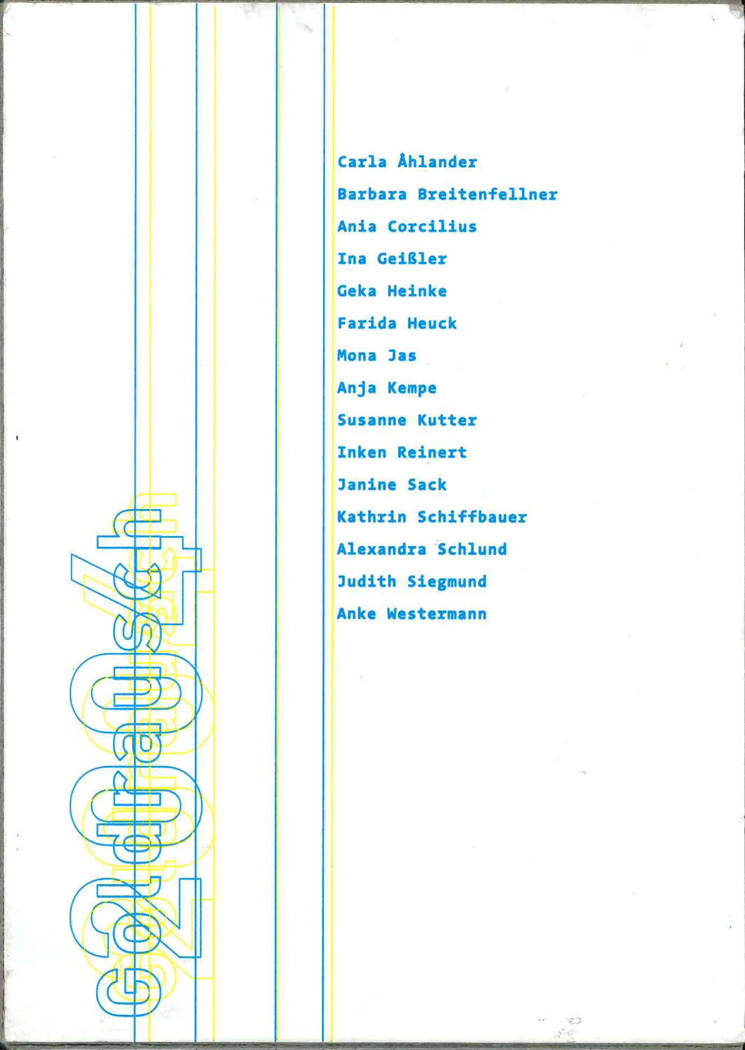 Jubiläum Goldrausch 30 Jahre, Katalog 2004