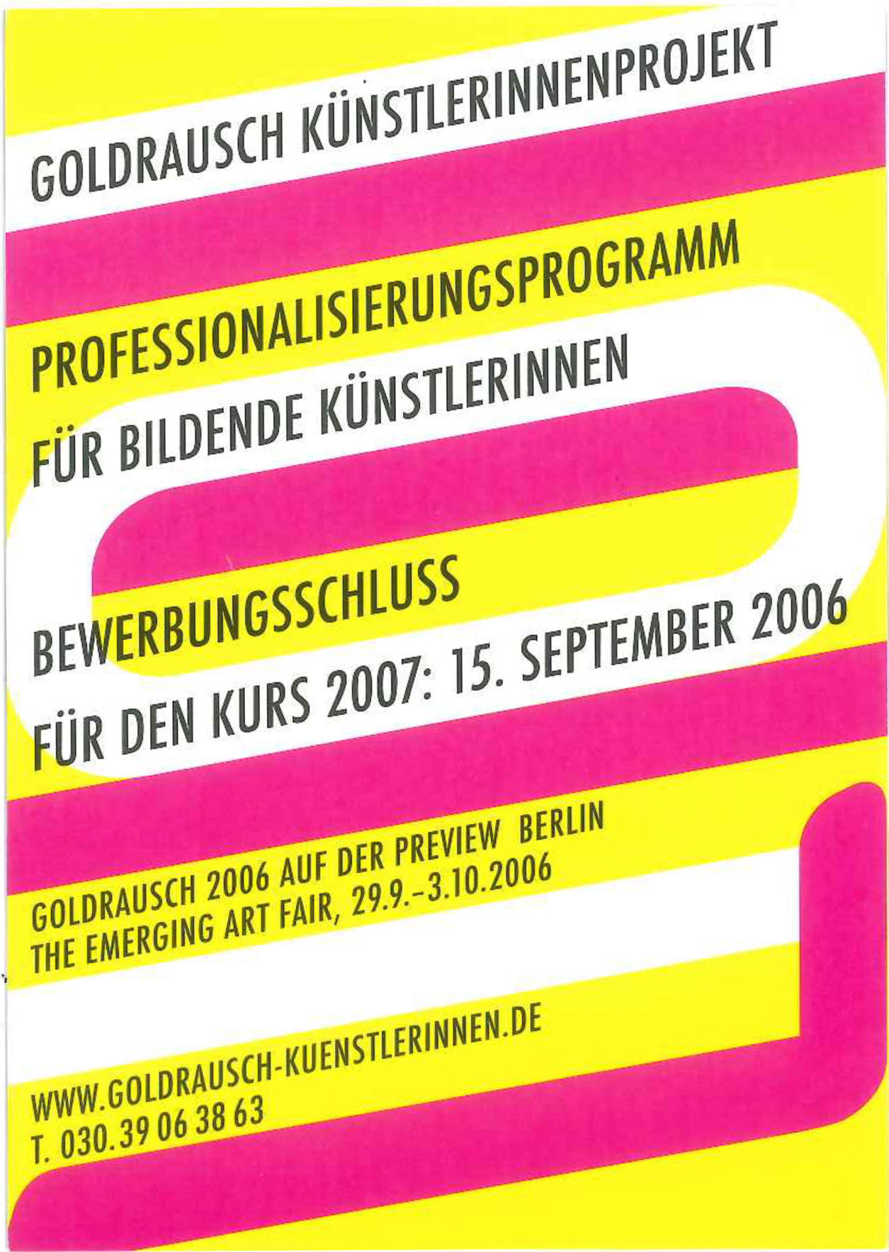Jubiläum Goldrausch 30 Jahre, Bewerbungs-, Infoflyer 2006