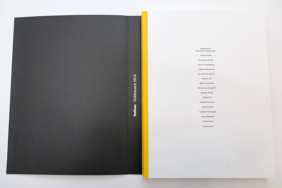 Helium – Goldrausch 2014 Katalog zur Ausstellung