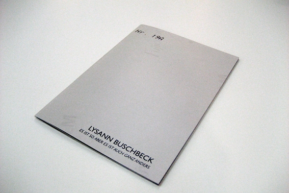 Lysann Buschbeck Katalog Goldrausch 2013