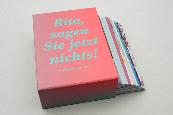 Rita, sagen Sie jetzt nichts – Goldrausch 2012, Katalog zur Ausstellung