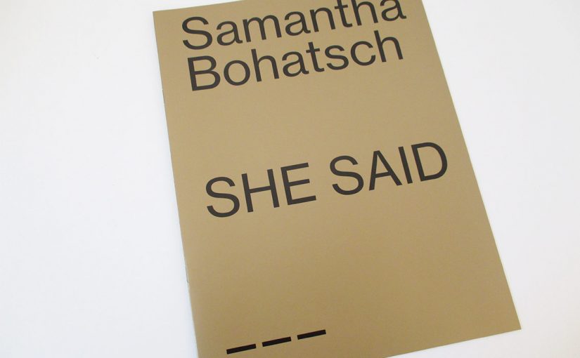 Bohatsch – Katalog Samantha Bohatsch
