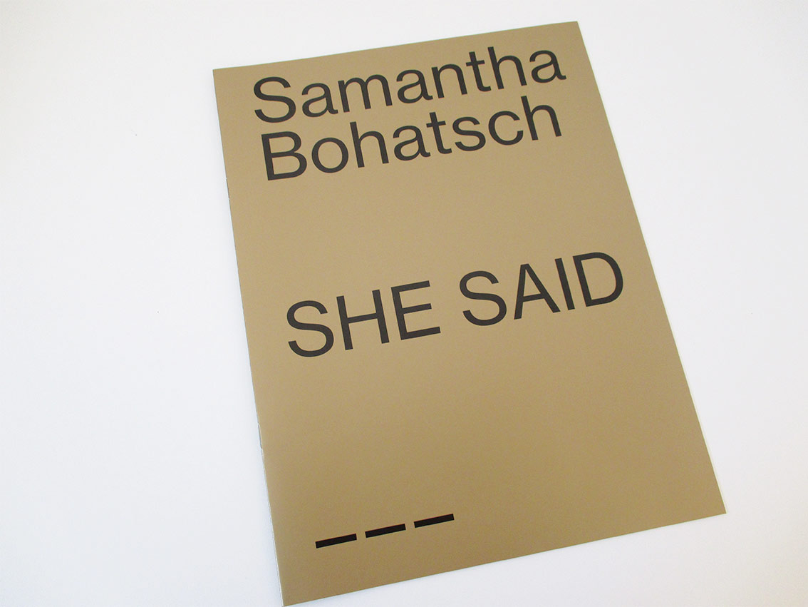 Samantha Bohatsch Katalog Goldrausch 2018